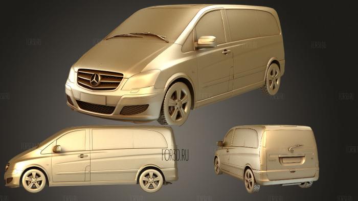 Mercedes Benz Viano stl model for CNC
